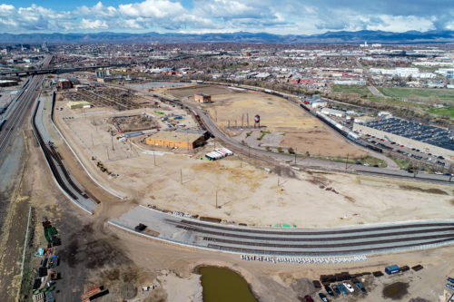 Overview image of the horizontal construction at the National Western Center