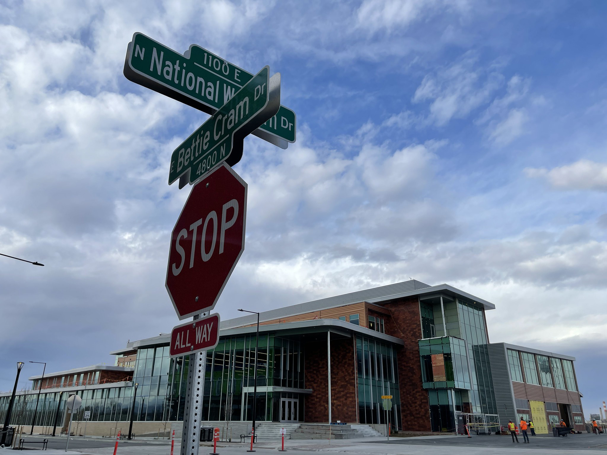 the vida building as seen from bettie cram drive