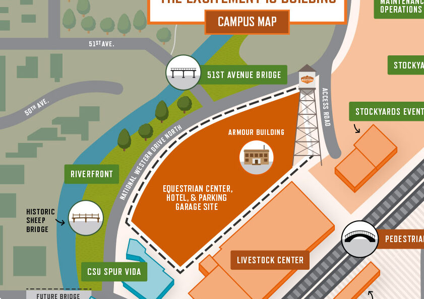 Map of the National Western Center